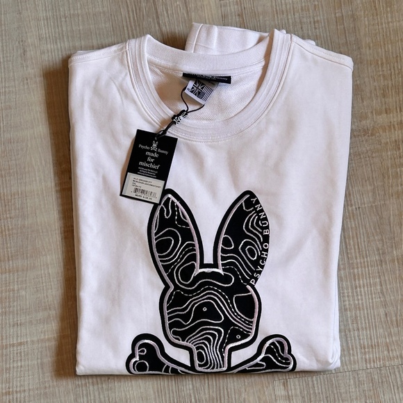 Psycho Bunny Other - NWT Psycho Bunny Sweatshirt Mens Crew Neck Dixon Logo XXL white